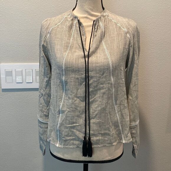 NWT DL1961 Long Sleeve Gray Top Size S - Picture 2 of 10